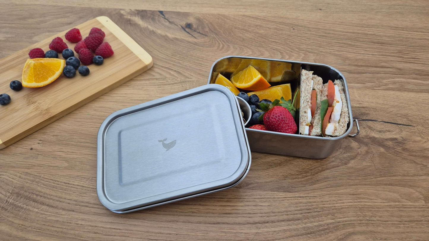 "Happy Whale" - Leak-proof stainless steel lunch box 