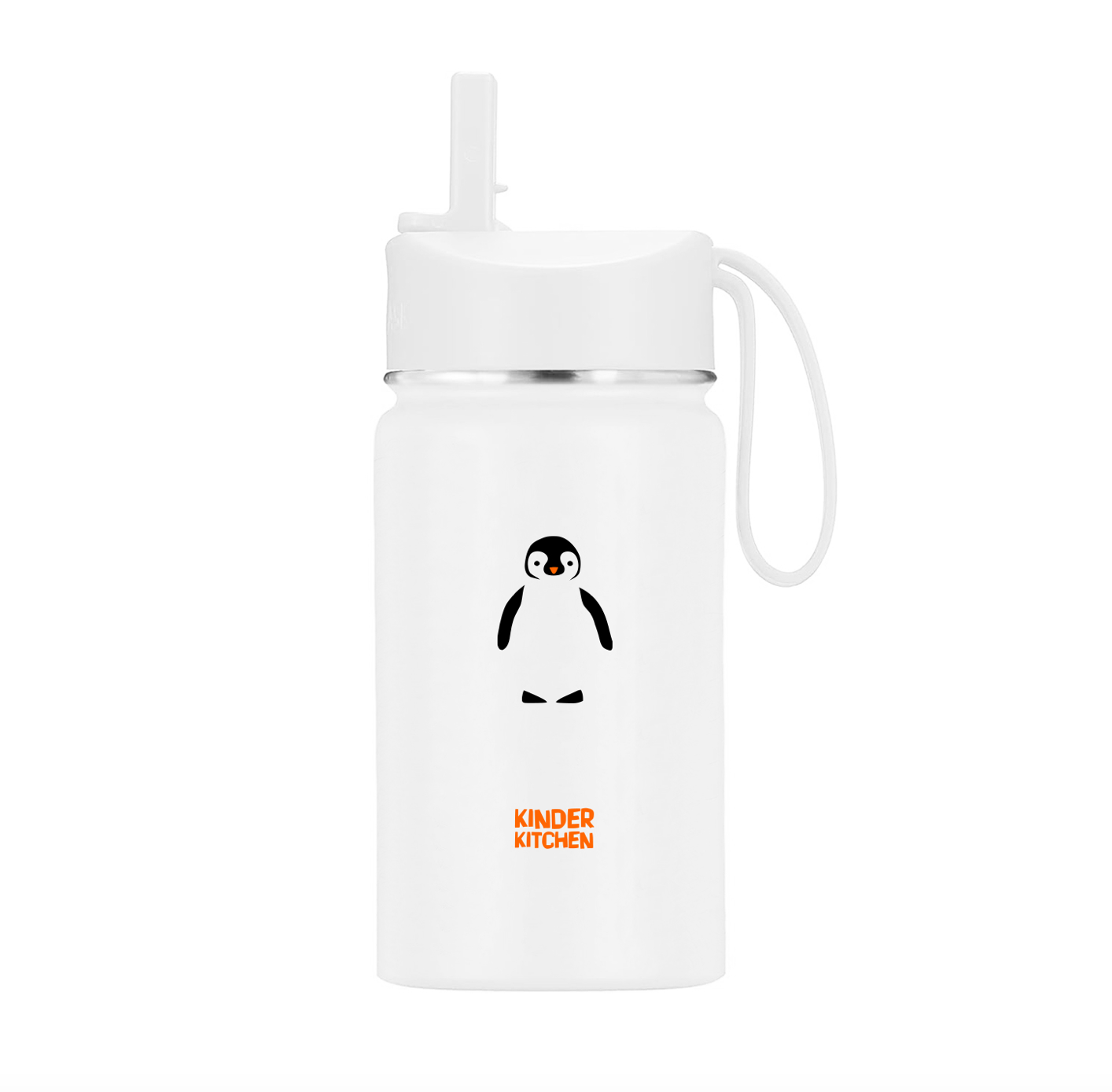 'White Penguin' (400ml) stainless steel thermos flask