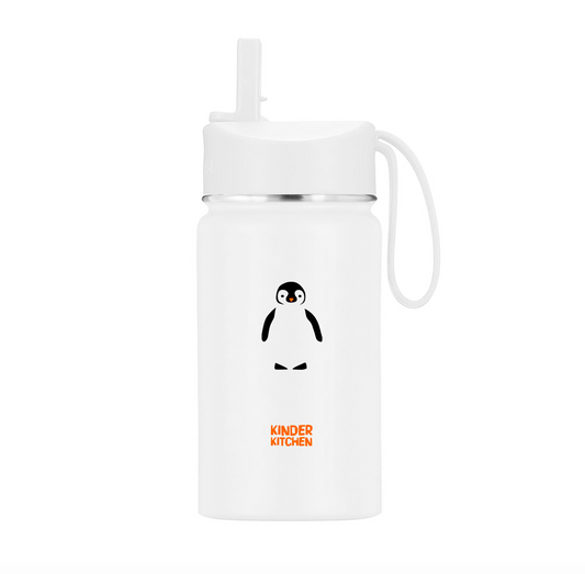 'White Penguin' (400ml) stainless steel thermos flask