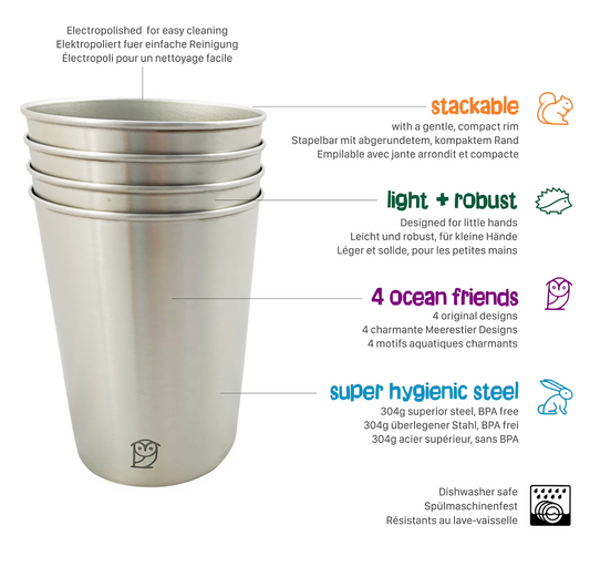 Friendly Forest Animals' (280ml/x4)